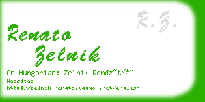 renato zelnik business card